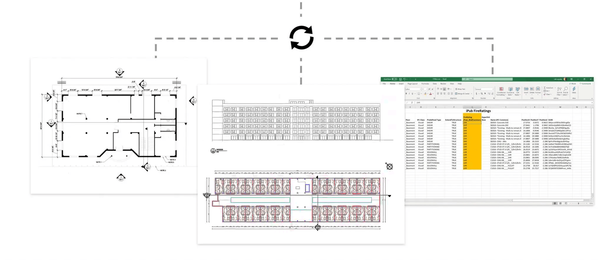 ARES CommanderでBIMモデルからDWG図面を作成する公式画面例